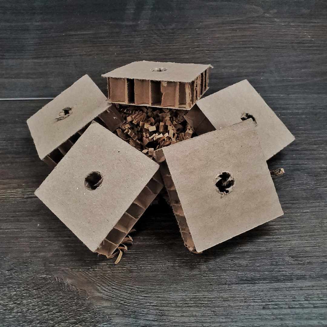 Cardboard Chew Squares - Small Animal Toy Making Supplies, (2.5 Inch ...