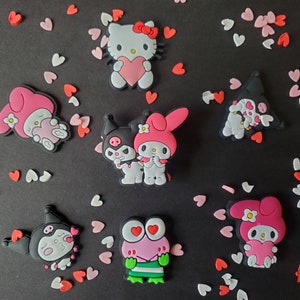Hello K Charms For Clogs, Valentines, Love Shoe Charms, Sanario Charms,