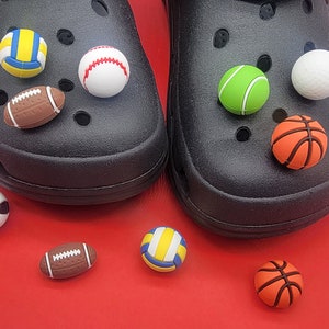 3D Sports Charms | Basketball Shoe Charms, Football Shoe Charms, College Shoe Charm, Baseball Shoe Charms,