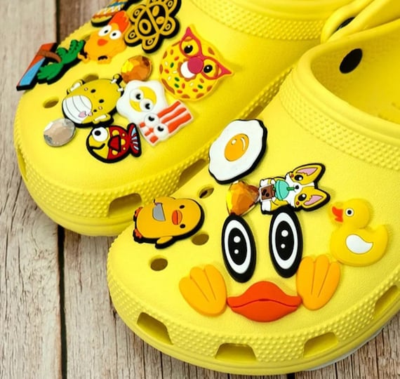 Duck Croc Charms,3D Duck Shoe Charms Set, Duck Charm, Cartoon Duck Crocs Shoes Charms, Kawaii Croc Charms, DIY, Cartoon Animal Charms