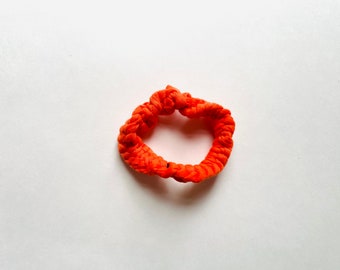 Hair Scrunchie, Orange Scrunchie, Handmade Scrunchie, Hair Accessories, Hair Ties, Handmade, Soft Scrunchie, Cute Scrunchie, Fun Scrunchy,