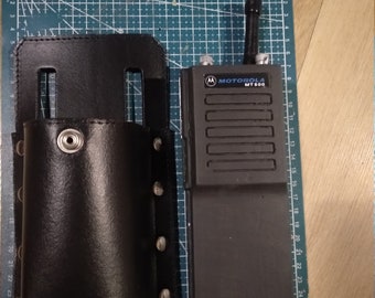 Ghostbusters radio + holster prop black leather