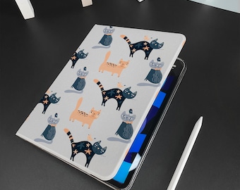 A lot of cats iPad Smart Case build-in Apple Pencil Holder Pencil Holder For iPad 9 ipad Mini 6 iPad Pro 2021, iPad Air 4, iPad 2019