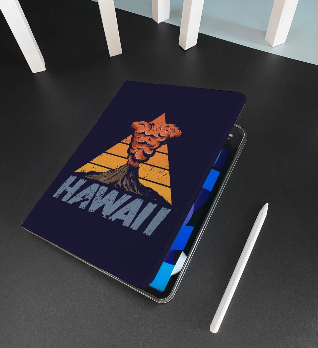 Mauna Loa Hawaii Ipad Smart Case Build-in Apple Pencil Holder - Etsy