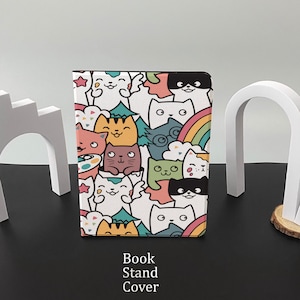 Artistically Cats iPad Smart Case build-in Apple Pencil Holder Pencil Holder For iPad 9, iPad Mini 6, iPad Pro 2021, iPad Air 4, iPad 2019 image 1