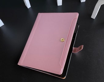 Peach Blossom Leather iPad Smart Case build-in Apple Pencil Holder Pencil Holder For iPad 9, ipad Mini 6, iPad Pro 2021 iPad Air 4 iPad 2019