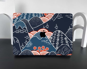 Hard MacBook Case Japanese Mountain Custom gift for PC laptop sleeve lovers with MacBook Pro 13 14 15 16 inch M1 M2 MacBook Air 13 inch 2023