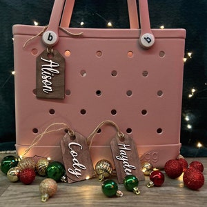 Personalized Stocking Tags | Wooden Name Tags | Wooden Present Tags | Christmas Stocking tags | Present Tags  |  Bogg Charm