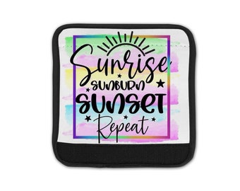 Summer Handle Cover, Personalized Bogg Bag Wrap, Personalized Bag Handle Wrap, Bogg Bag Accessories, Personalized Gift, Beach