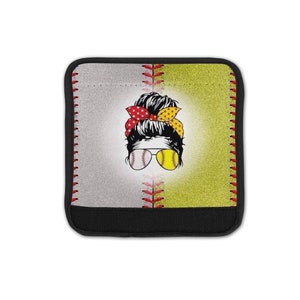 Softball Baseball Handle Cover, Personalized Bogg Bag Wrap, Personalized Bag Handle Wrap, Bogg Bag Accessories, Personalized Gift