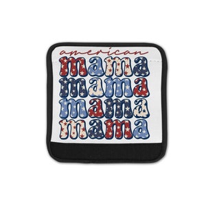 July 4th Handle Cover, Personalized Bogg Bag Wrap, Personalized Bag Handle Wrap, Bogg Bag Accessories, Personalized Gift, Sports Mom