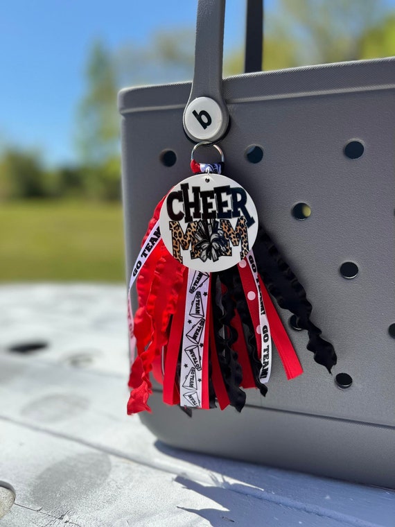 Cheer Mom Bag Tag / Bag Charms / Bogg Bag Charm / Beach Bag Charm