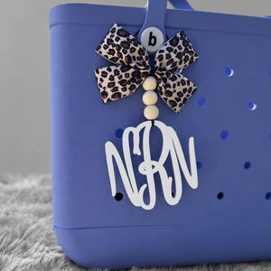 Initial Bag Charm/ Bogg Charm/ Bag Charms / Bogg Bag Charm / Beach Bag Charm / Car Charm