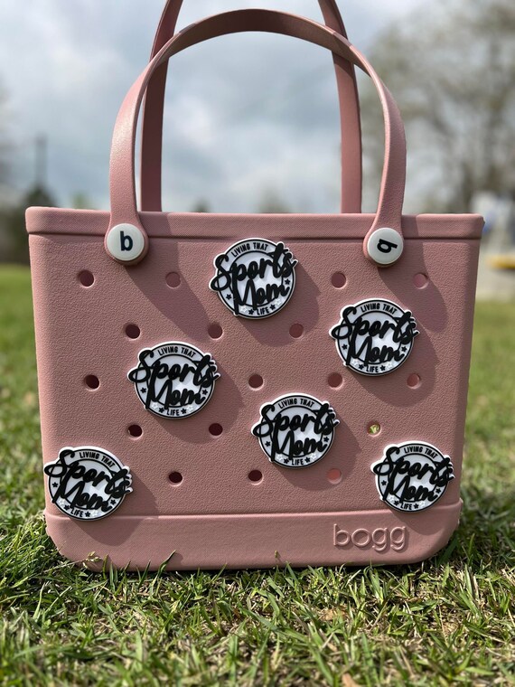 【Bogg Bags】USA発☆Bogg Bags専用バッグチャーム☆スポーツ柄 Sports Mom Life / Mama Bit / Bag Tag / Bag Charms / Bogg Bag
