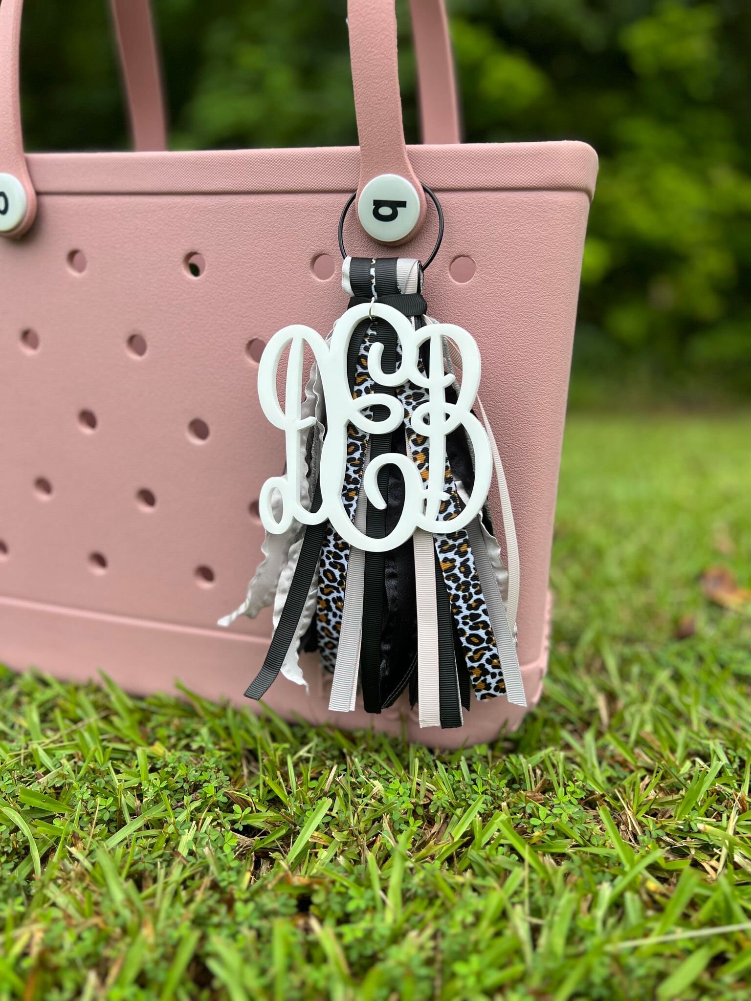 BOAJUNWU Bag Charms For Bogg Bags - Rhinestone Letter Keychains, Personalized Accessories For Totes - View #7