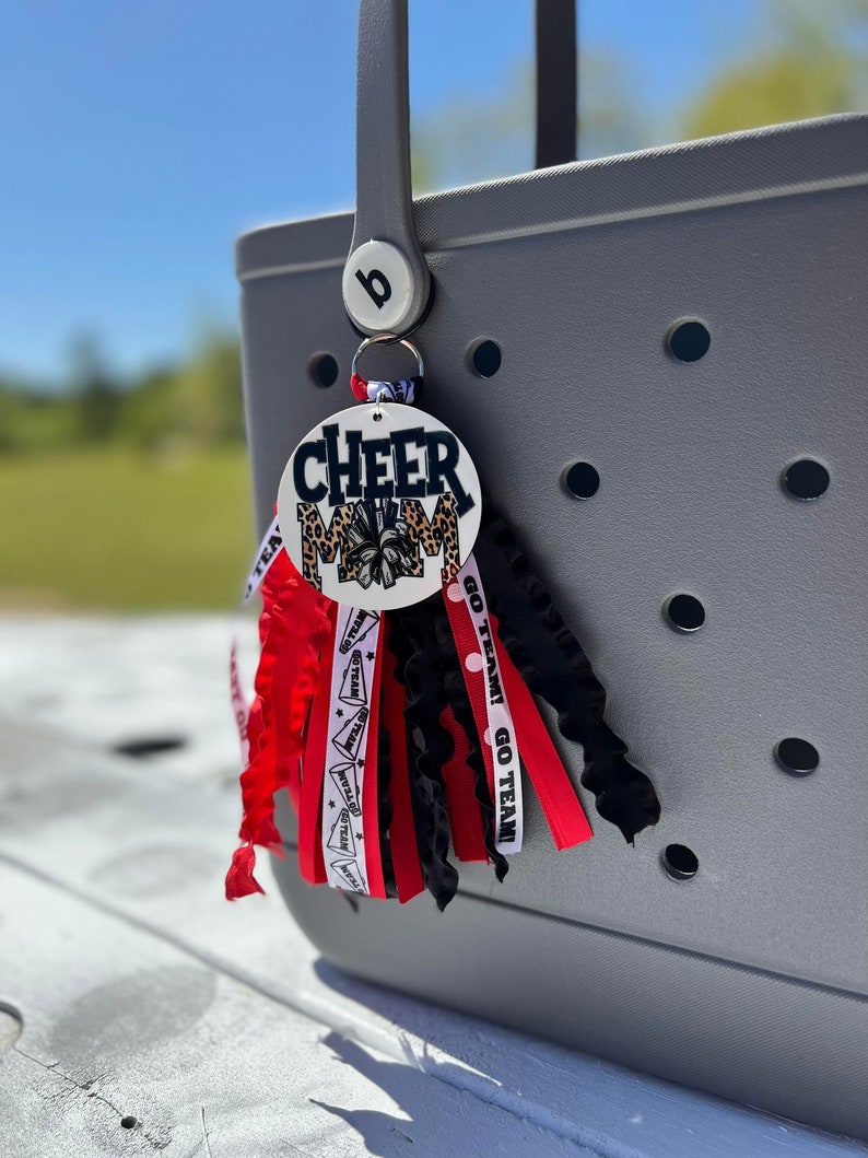 Cheer Mom Bag Tag / Bag Charms / Bogg Bag Charm / Beach Bag Etsy