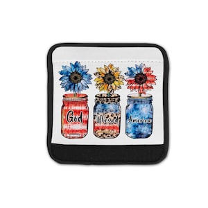 July 4th Handle Cover, Personalized Bogg Bag Wrap, Personalized Bag Handle Wrap, Bogg Bag Accessories