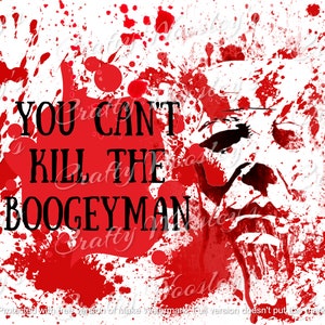 Michael Myers blood splatter Halloween tumbler PNG