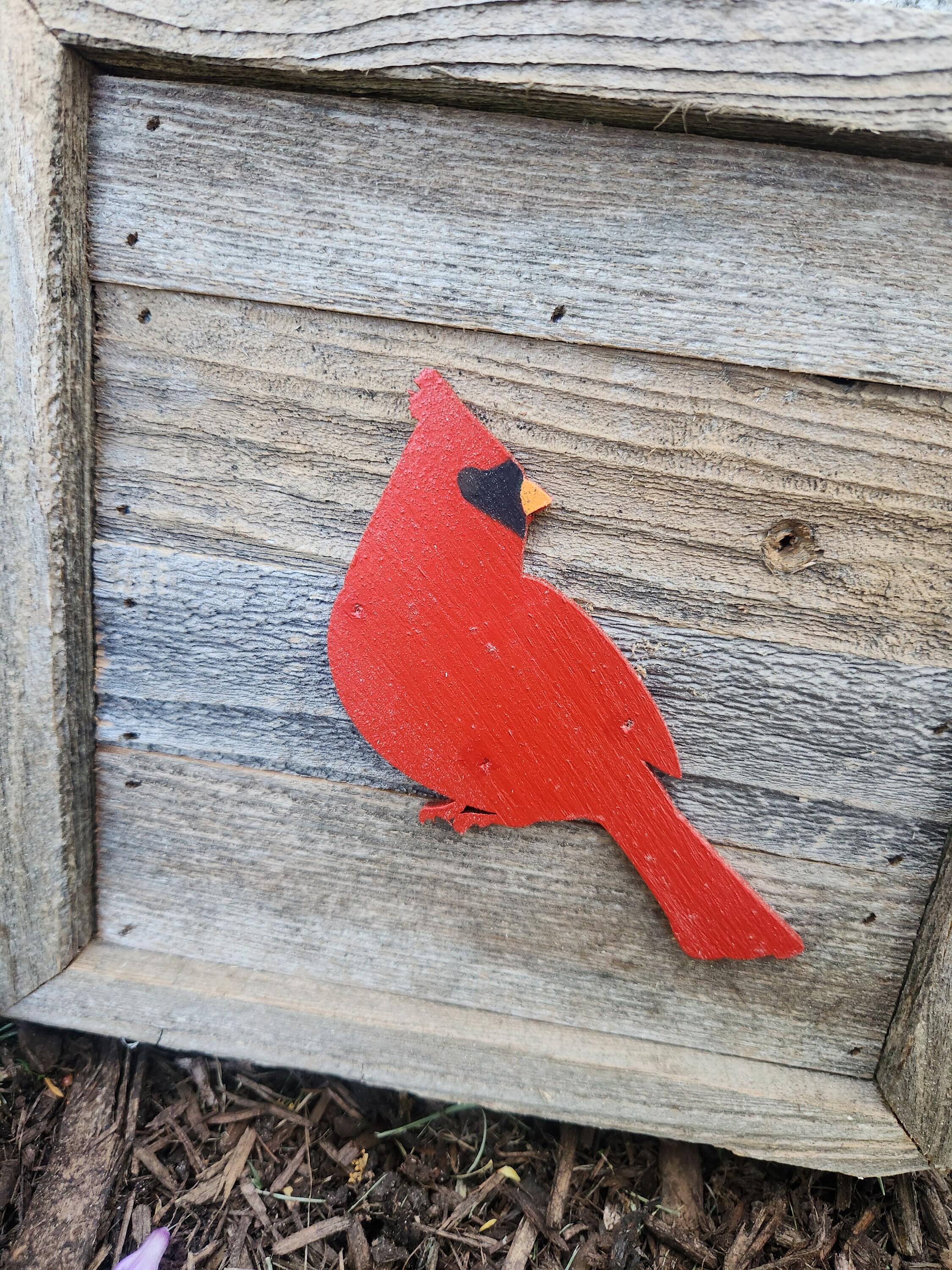 Hand Painted Cardinal Rustic Sign Decor - Etsy