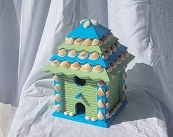 Seashell Birdhouse - Etsy