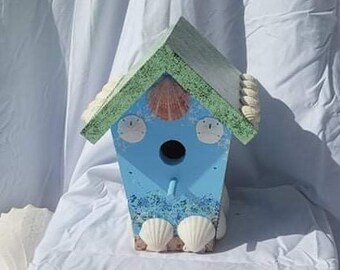 Seashell Birdhouse | Etsy