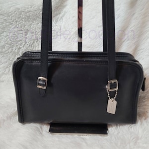 Vintage Coach Swing Zip Bag in Black #9051 - Etsy