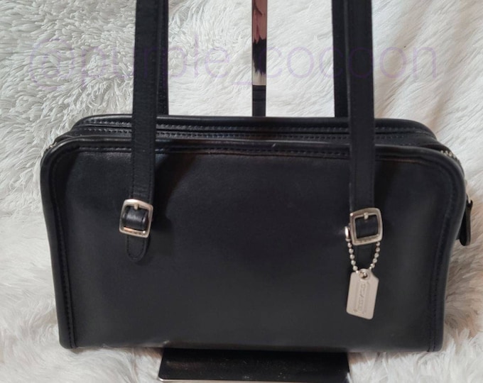 Vintage Coach Swing Zip Bag in Black 9051 Etsy