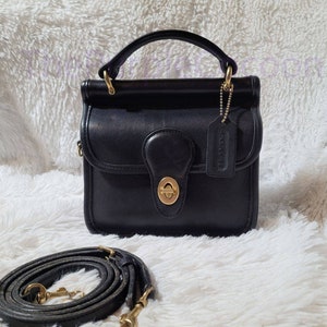 Black Vintage Coach Winnie Bag #9023 - Etsy