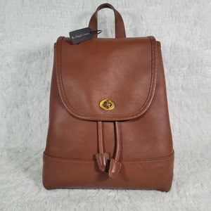 British Tan Vintage Coach Large Daypack Backpack #9791 - Etsy