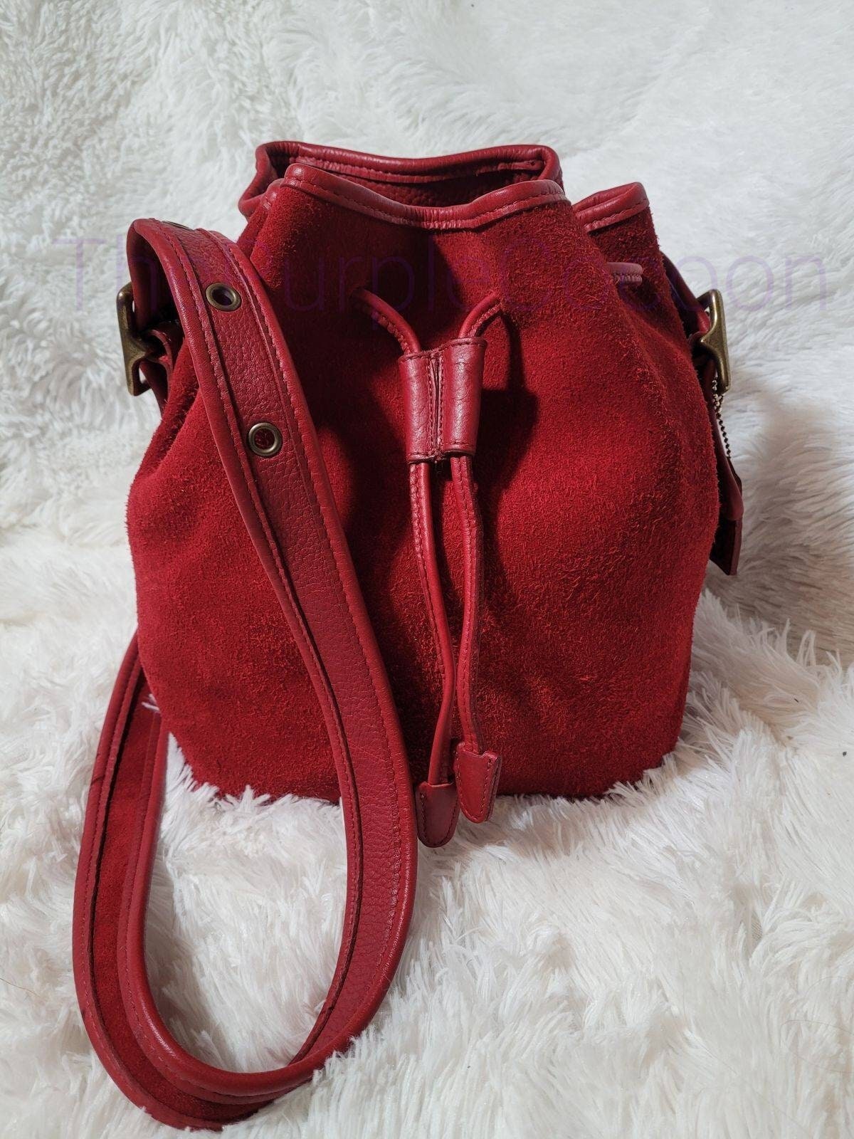 ランキング2025 Berkeley Coach Red Vintage Drawstring Norway Etsy - #9012 Bag バッグ