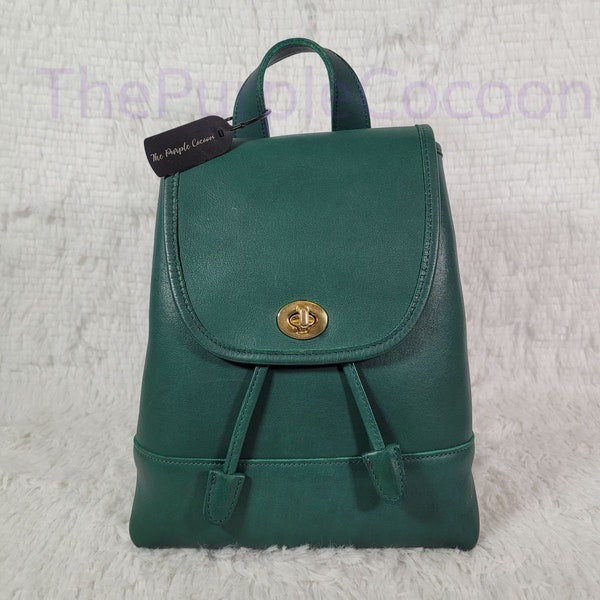 Mint, Vintage Coach Daypack Backpack #9960