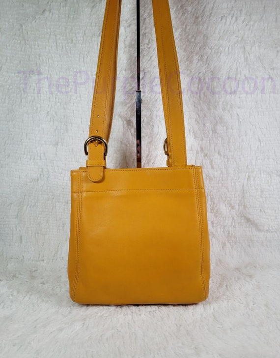 Mustard yellow coach bag deals