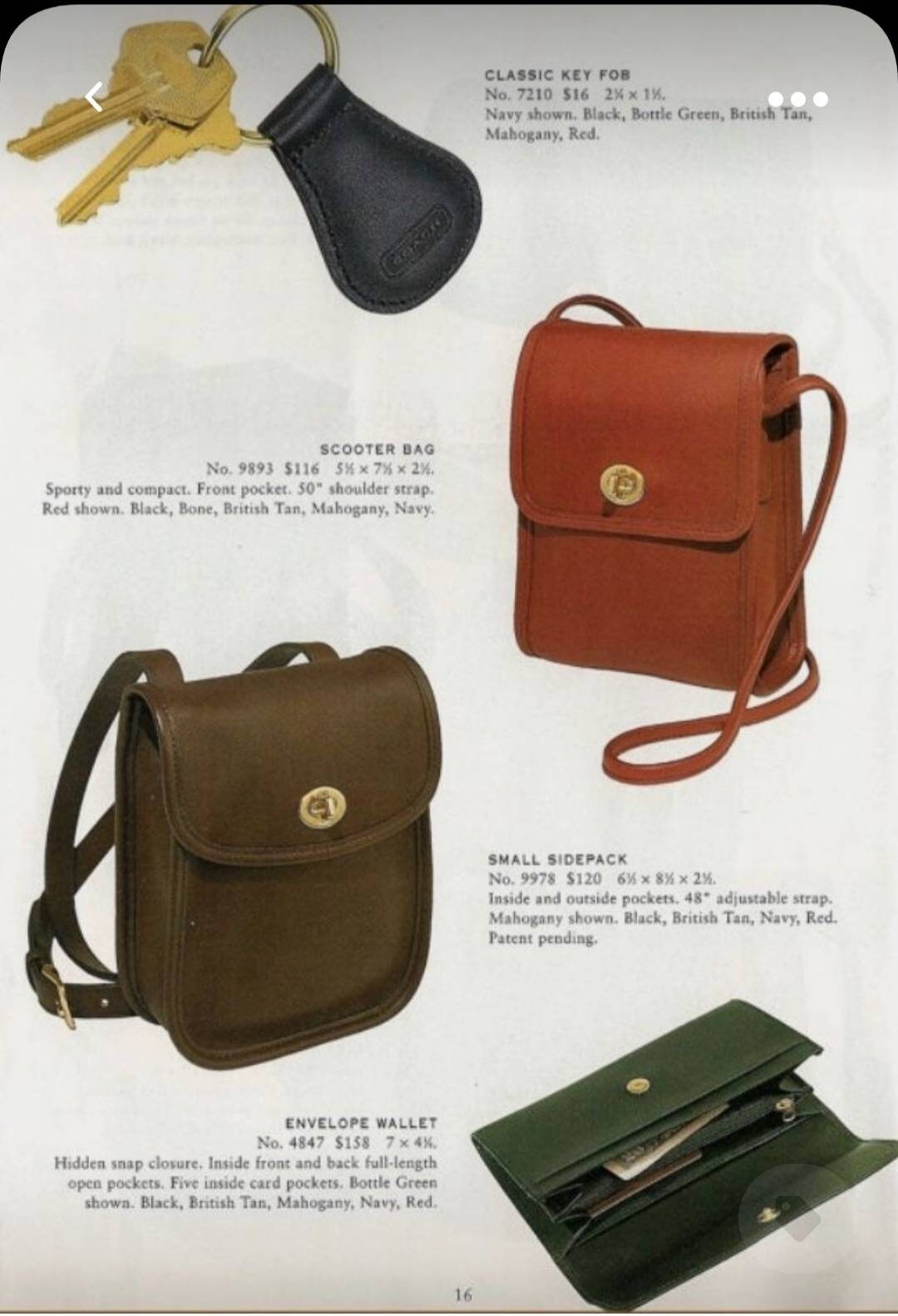 Buy Vintage Coach Scooter Bag #9893 Online in India