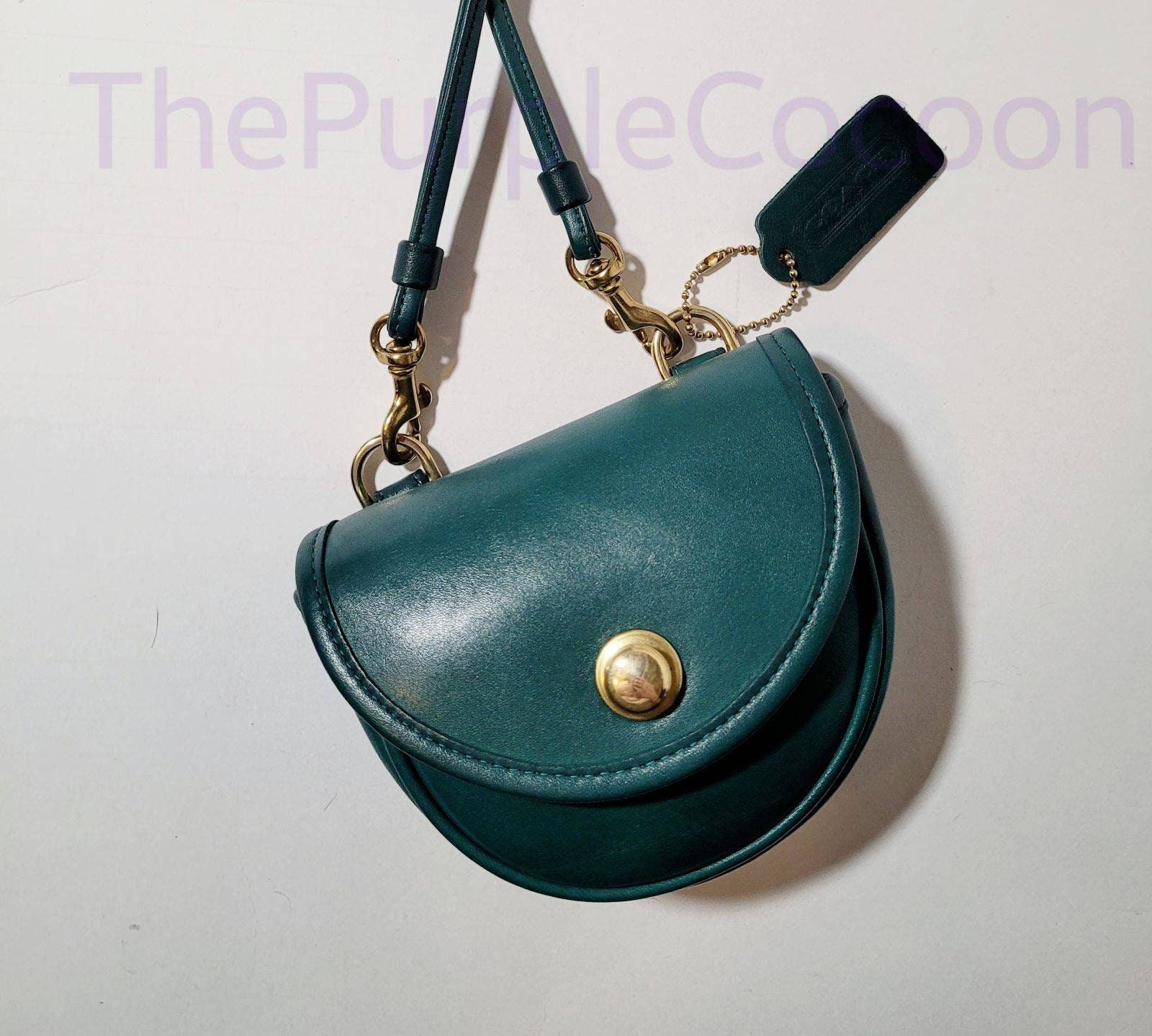 Mint Jade Vintage Unisex Coach Mini Belt Bag 9826 