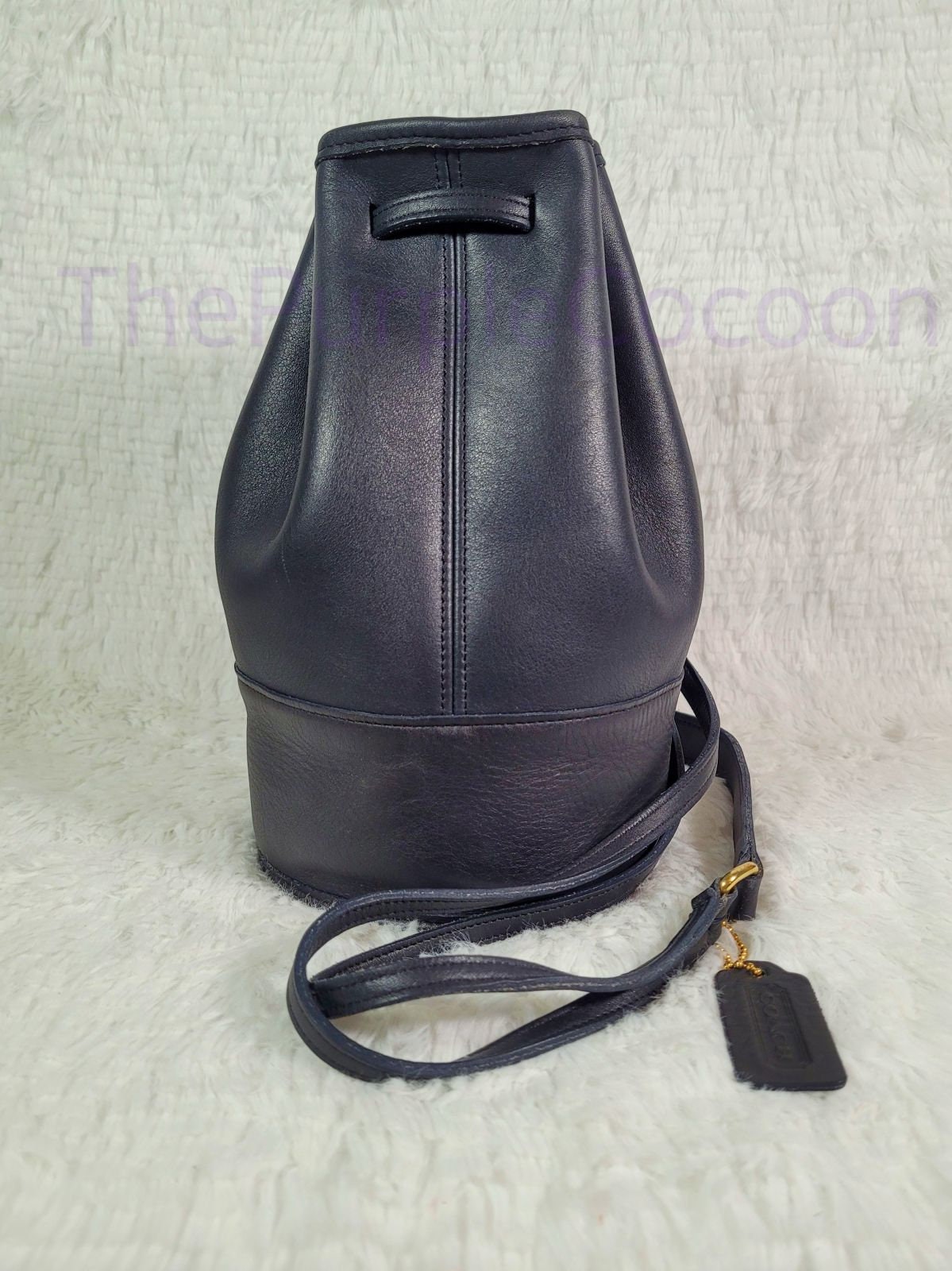 Vintage Classic COACH Bixby Black Leather Crossbody Sling 