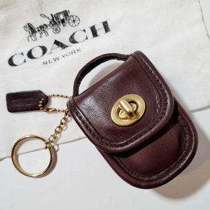 Vintage Coach Mini Station Bag Key Fob #7254 - Etsy