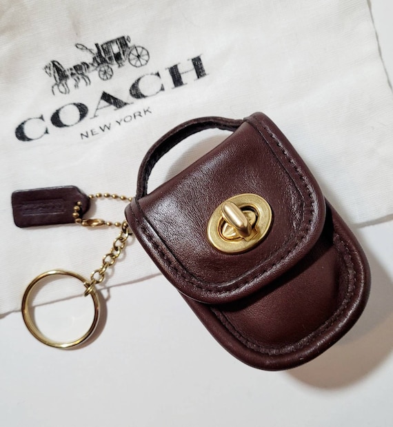 coach keychain pouch