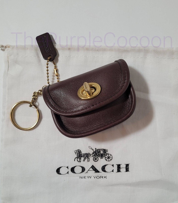 Coach, Accessories, Coach Key Ring Card Case In Black Antique Nickel