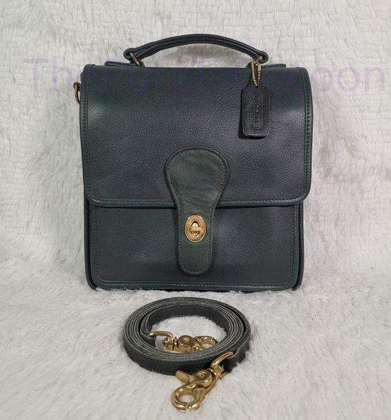Forest Green Vintage Coach Station Bag 5130 Gem