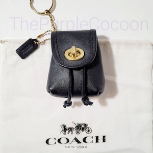 Mint- Vintage Coach Mini Daypack Key  Fob #7253