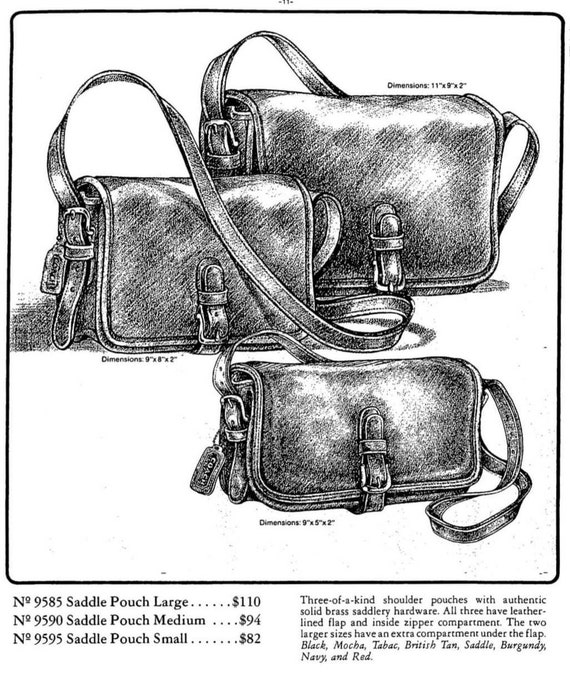 Burgundy Mini Saddle Bag, Authentic & Vintage