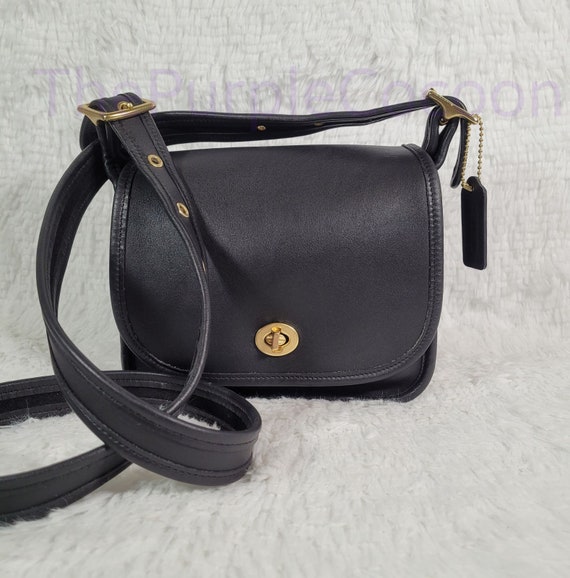 VINTAGE Coach Legacy Small Flap Bag Style 9965 Black 