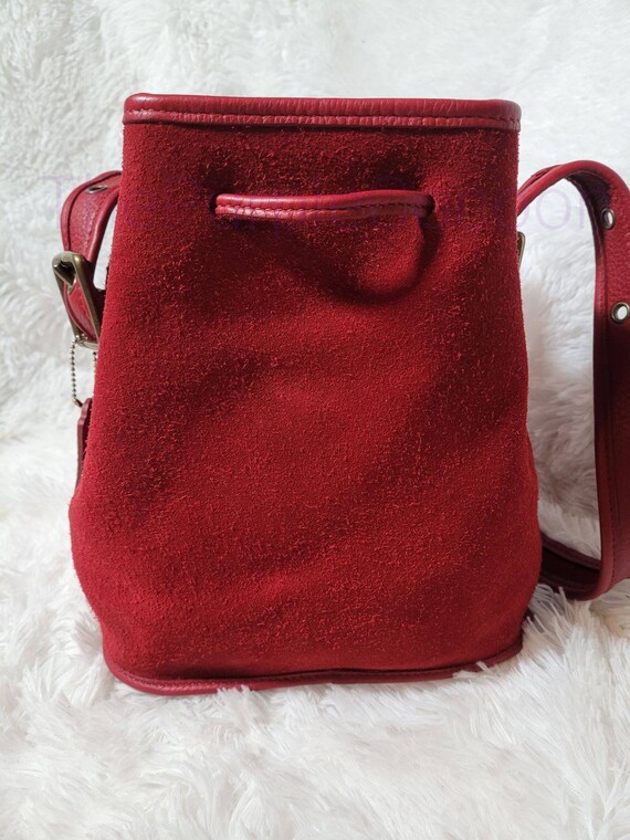 Vintage Red Coach Berkeley Drawstring Bag #9012 - Etsy UK