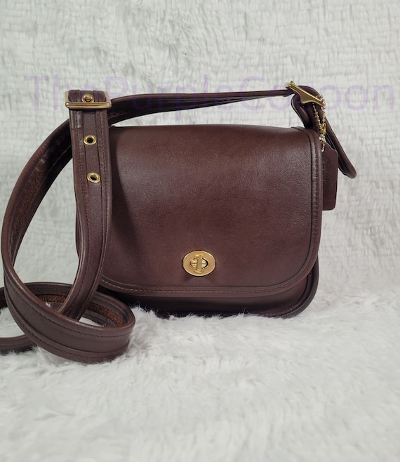 Mahogany Vintage Coach Legacy Small Flap Bag 9965 