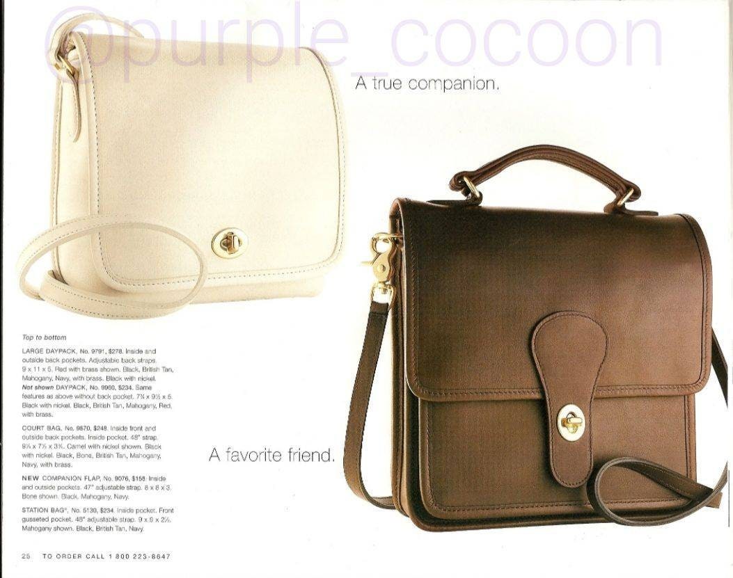 Vintage Coach Companion Flap Bag 9076 
