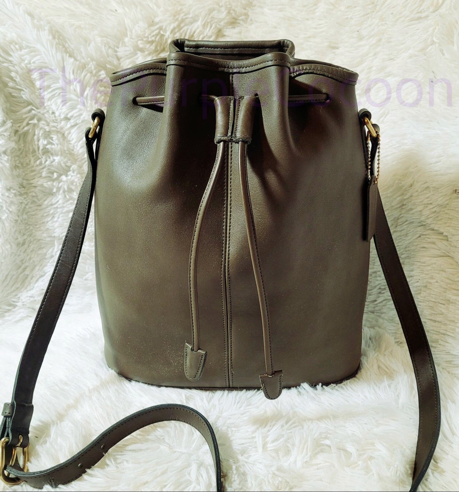 Olive Green Vintage Coach Nicholas Drawstring #9946 - Etsy Israel
