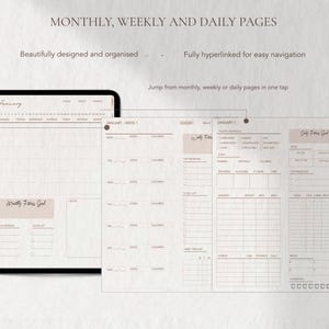 Digital Fitness Planner for Goodnotes, Workout Planner Template iPad, Weight Loss Tracker Journal, Exercise and Gym Log, Meal Planner List image 4