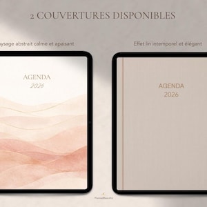 2026 Digital Planner Goodnotes, Minimalist French Agenda (Digital Download, PDF) image 2