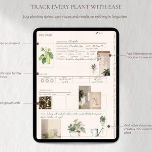 Digital Garden Planner, Garden To Do List, Gardening Task List, Garden Tracker, Goodnotes Planner, Yard Journal, Vegetable Patch Journal image 3