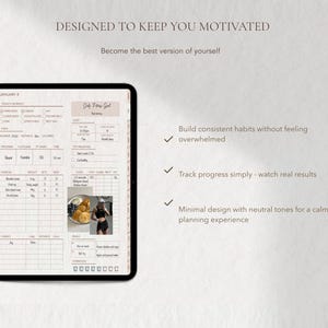 Digital Fitness Planner for Goodnotes, Workout Planner Template iPad, Weight Loss Tracker Journal, Exercise and Gym Log, Meal Planner List image 8
